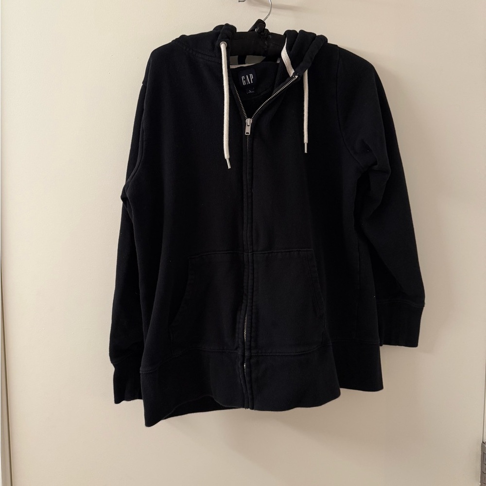 GAP Black Zip-Up Hoodie